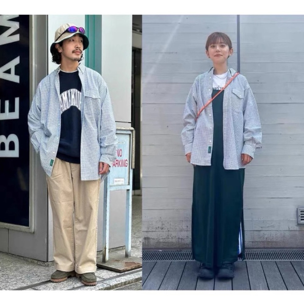 L.L.BEAN x Beams 聯名款 寬松口袋  長袖襯衫-細節圖5