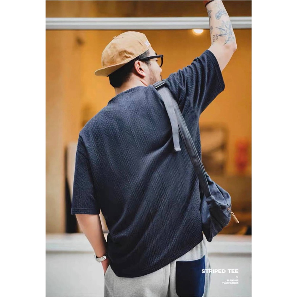 馬登同款文理短袖-細節圖3