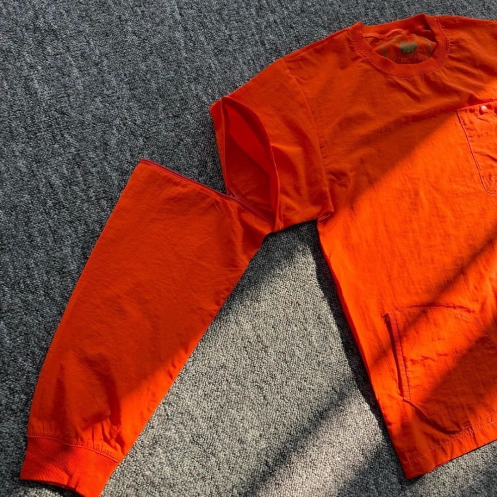 日系寬松純色休閒長袖T恤-細節圖3