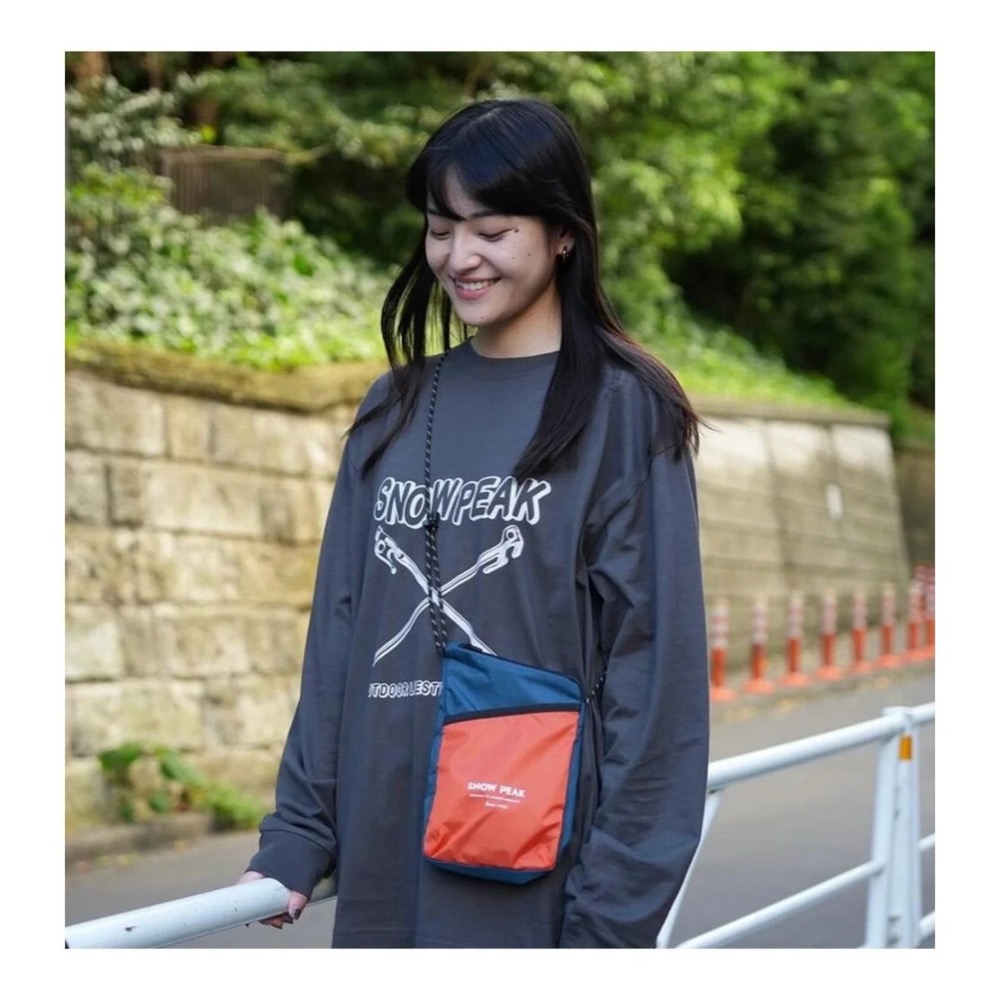 Snow peak 雪花包  多巴胺拼色！日系戶外防撕裂運動休閒斜挎包-細節圖5