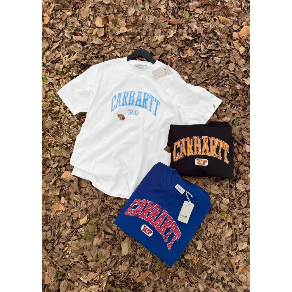 2025新品Carhartt 學院風仿舊刷色短袖-細節圖2