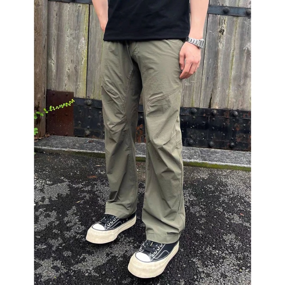 3D立體彎刀神褲＂【始祖鳥家同款】戶外輕薄解構涼感軟殼衝鋒褲 直筒薄款長褲 男女款-細節圖7