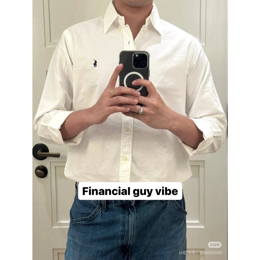 Ralph Lauren 經典四色純棉長袖襯衫 男女同款-細節圖5