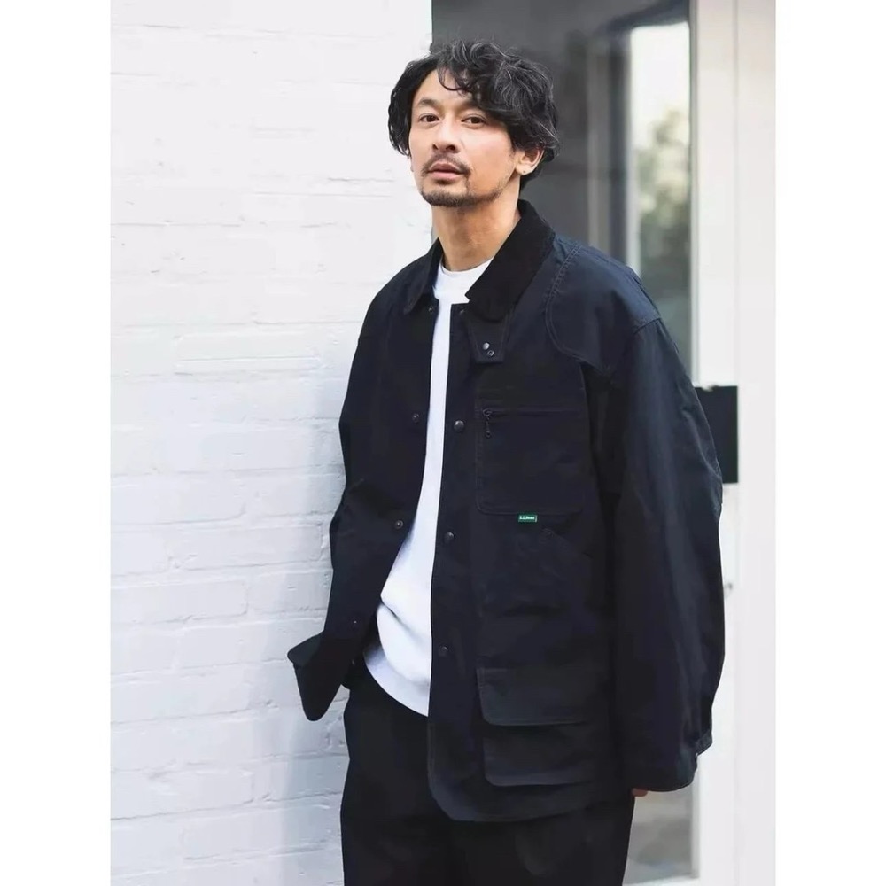 L.L.BEAN FIELD COAT 防水防風 尼龍帆布 獵裝夾克 翻領外套 男女款-細節圖3
