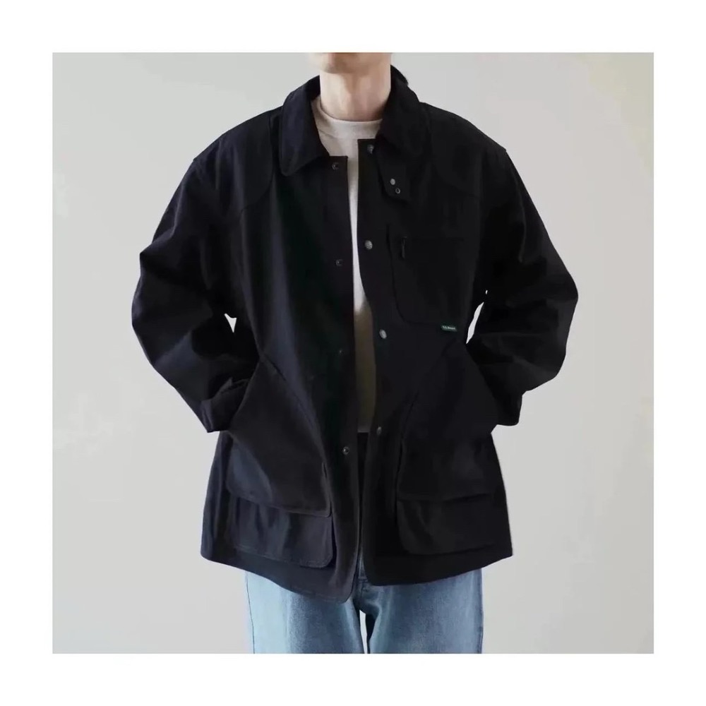 L.L.BEAN FIELD COAT 防水防風 尼龍帆布 獵裝夾克 翻領外套 男女款-細節圖6