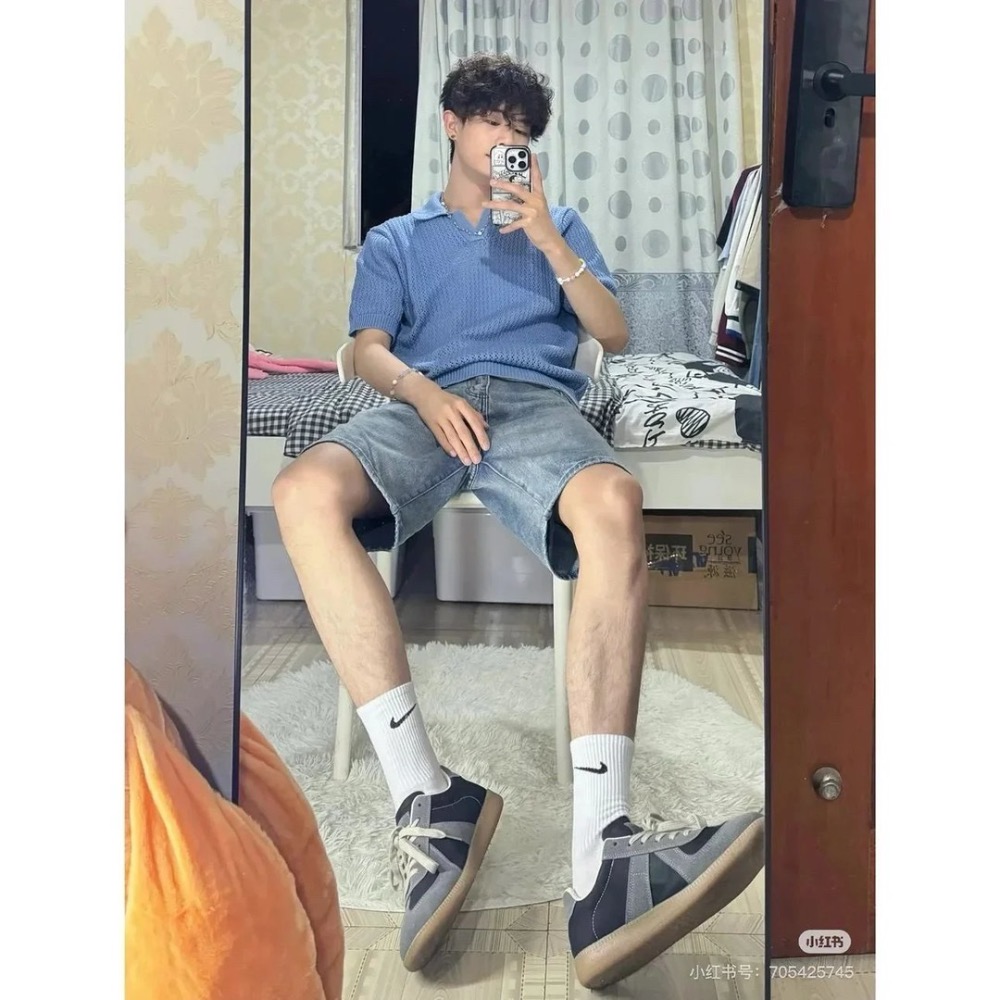 萬能搭的鞋】復古生膠底 皮質休閒板鞋 德訓鞋 男女款-細節圖2