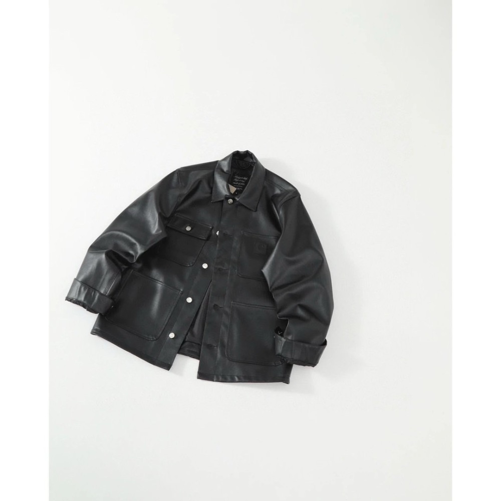 Carhartt密西根經典皮標  多口袋皮衣 男女同款-細節圖2