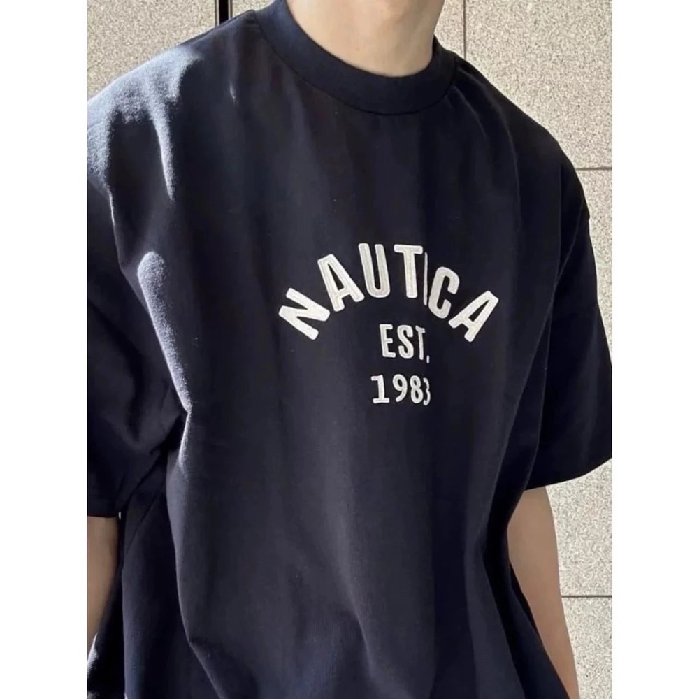 NAUTICA長谷川 1983貼布  刺繡字母 短袖T恤 男女款-細節圖4