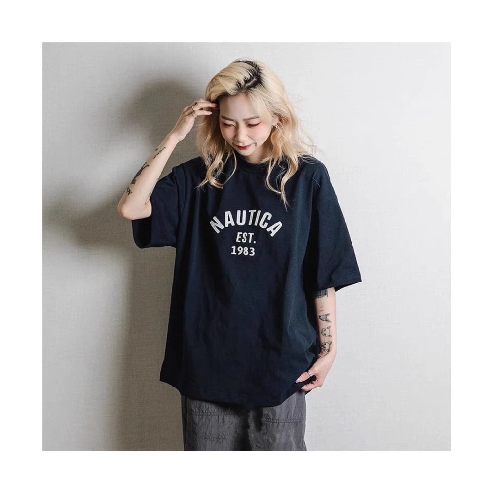NAUTICA長谷川 1983貼布  刺繡字母 短袖T恤 男女款-細節圖5