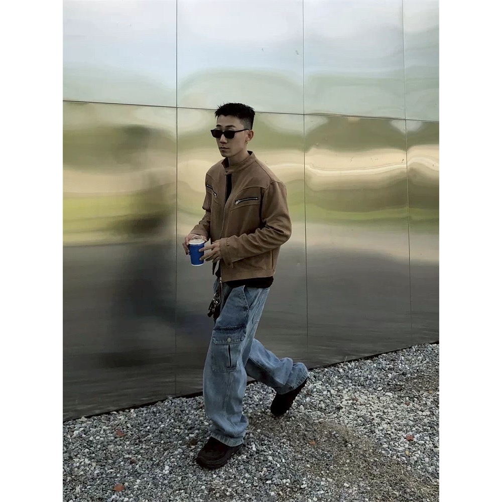 刷白貓抓口袋牛仔長褲-細節圖10