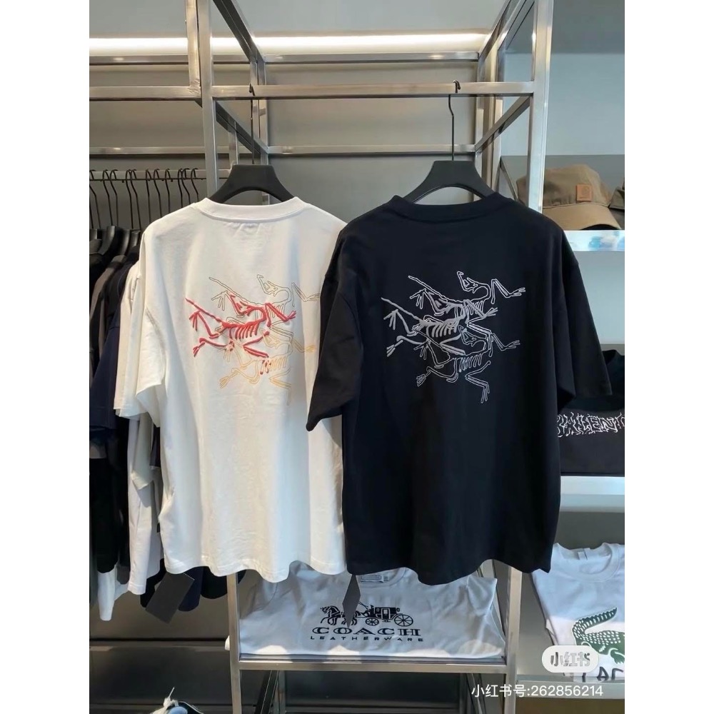 ARC‘TERYX始祖鳥男女同款短袖T恤,over size寬松版型-細節圖2