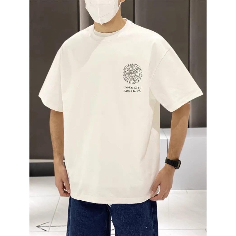 DESCENDANT DCDT 25ss 日系隱藏限定 寬松休閒男女情侶短袖T恤-細節圖3