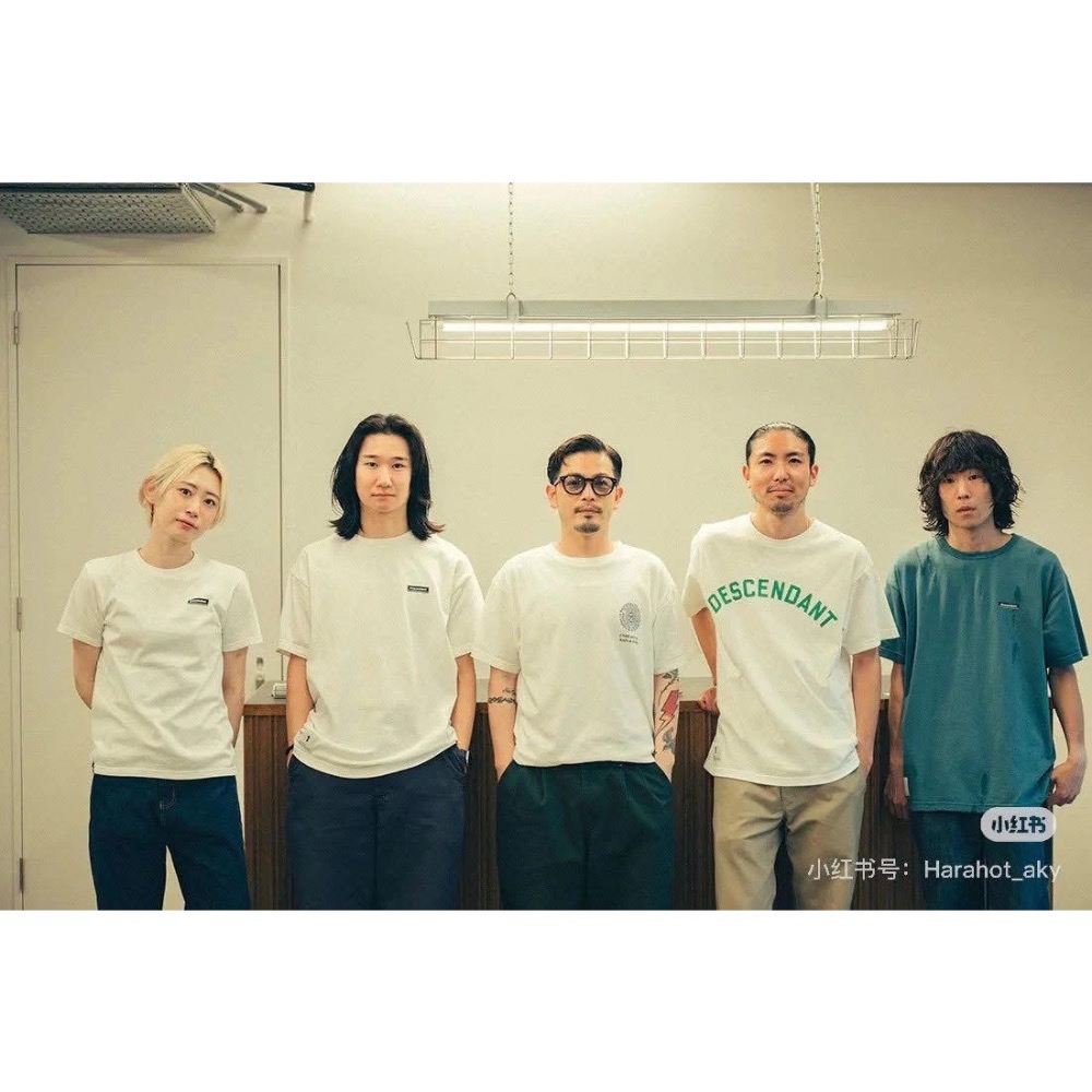 DESCENDANT DCDT 25ss 日系隱藏限定 寬松休閒男女情侶短袖T恤-細節圖4