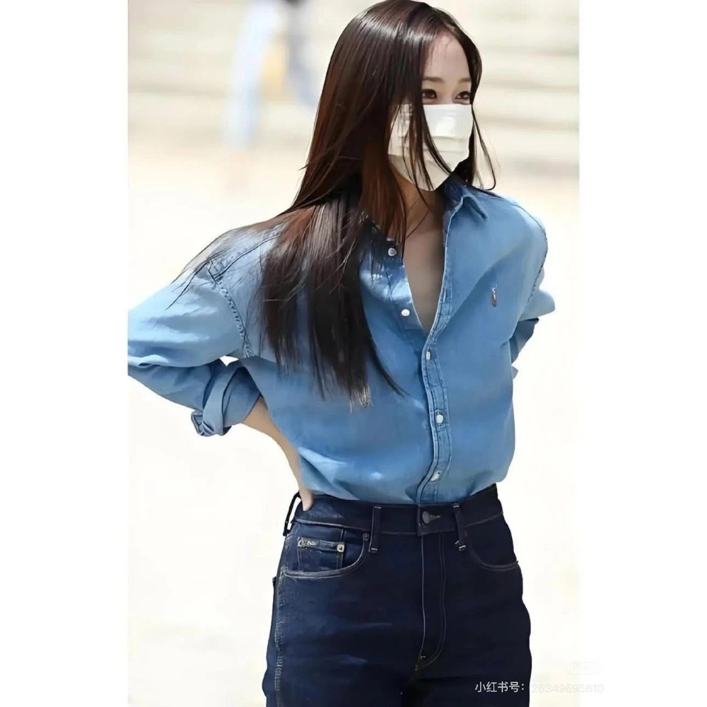 🐎十二色齊發#【彩馬系列】ralph Lauren經典小馬刺繡Logo 棉質棉麻長袖襯衫 男女同款-細節圖2