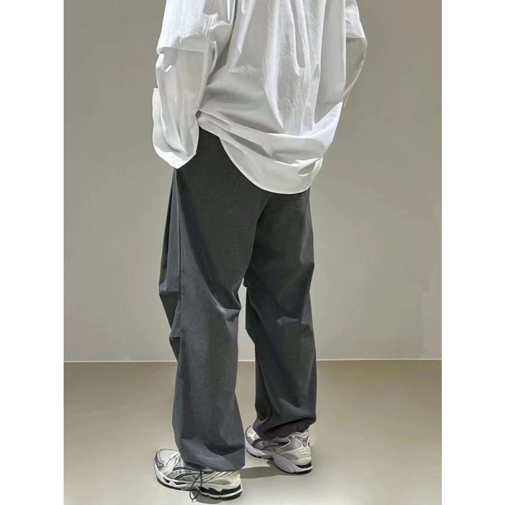 現貨  🌤️2025‼️ BOTTOM🇰🇷Apm素面打折寬西褲  #新款到貨-細節圖2