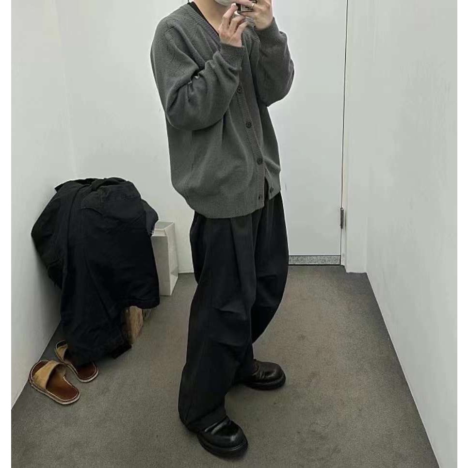現貨  🌤️2025‼️ BOTTOM🇰🇷Apm素面打折寬西褲  #新款到貨-細節圖6