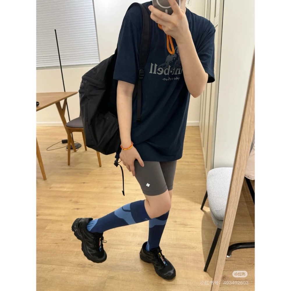 Montbell速乾冰涼  美山 字母山脈印花 速乾功能性 短袖T恤 男女同款-細節圖5