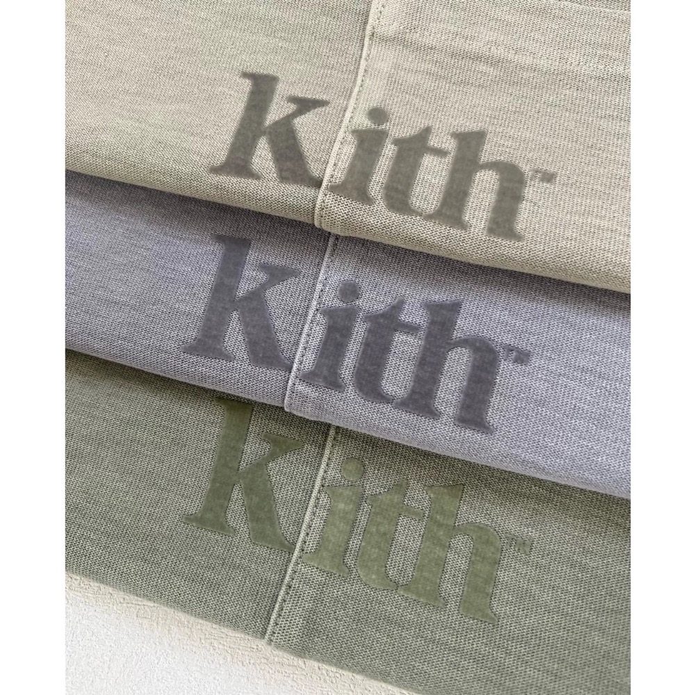 KITH 水洗植絨字母口袋短袖T恤 男女款-細節圖4