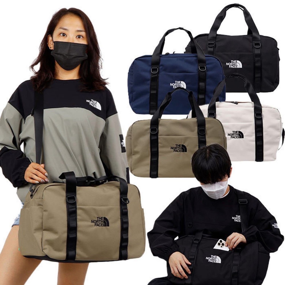 The North Face |Cargo Bag 北臉刺繡logo行李袋 可側背-細節圖3