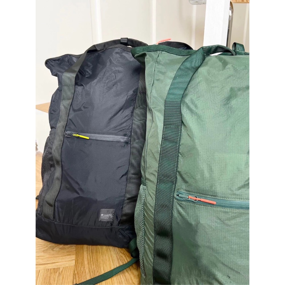 lululemon 輕裝上陣！男女款32L大容量自收納多功能雙肩包/戶外折疊背包-細節圖7
