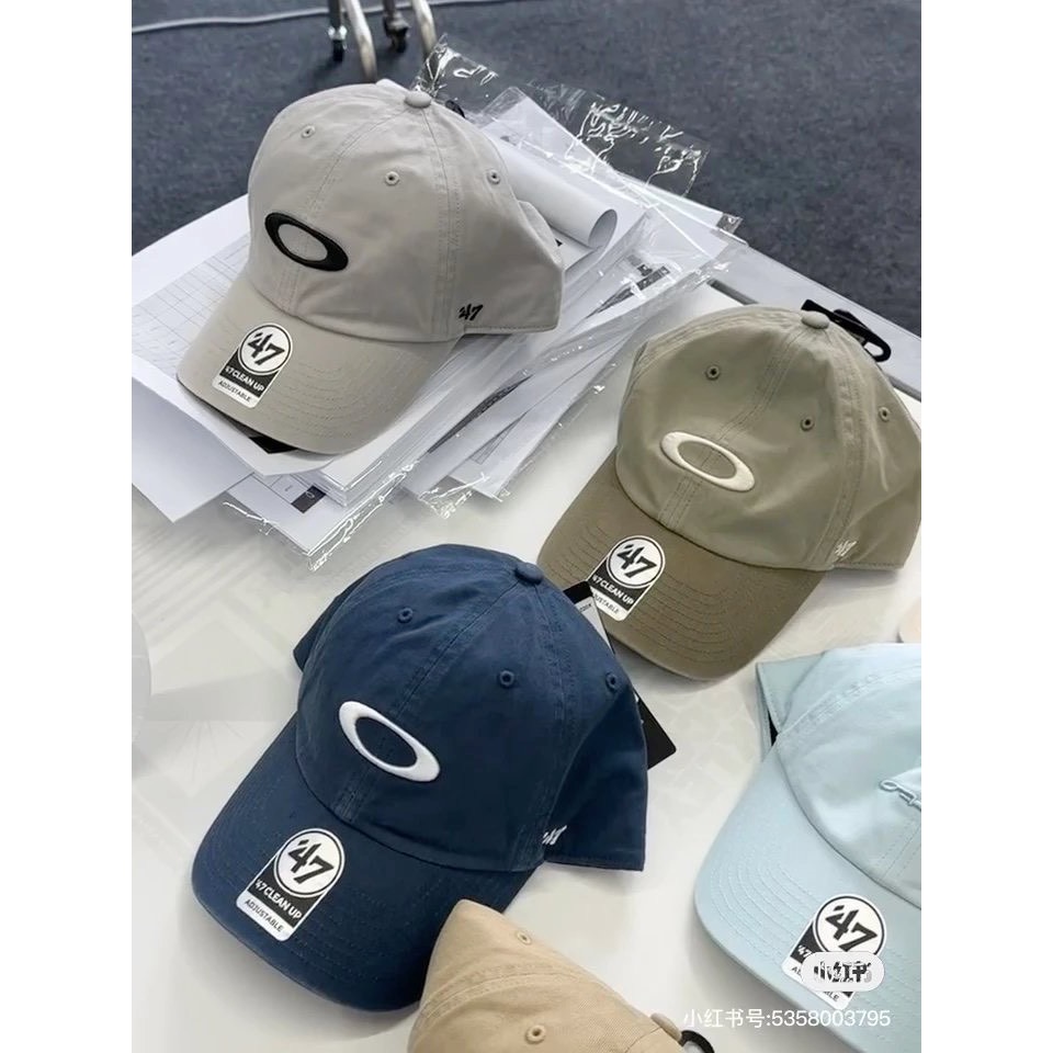 凹造型必備單品 25SS新配色 OAKLEY 聯名47 vintage 刺繡鴨舌帽復古街頭棒球帽 男女款-細節圖3