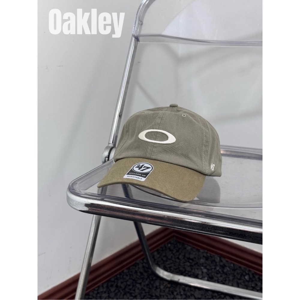 凹造型必備單品 25SS新配色 OAKLEY 聯名47 vintage 刺繡鴨舌帽復古街頭棒球帽 男女款-細節圖7