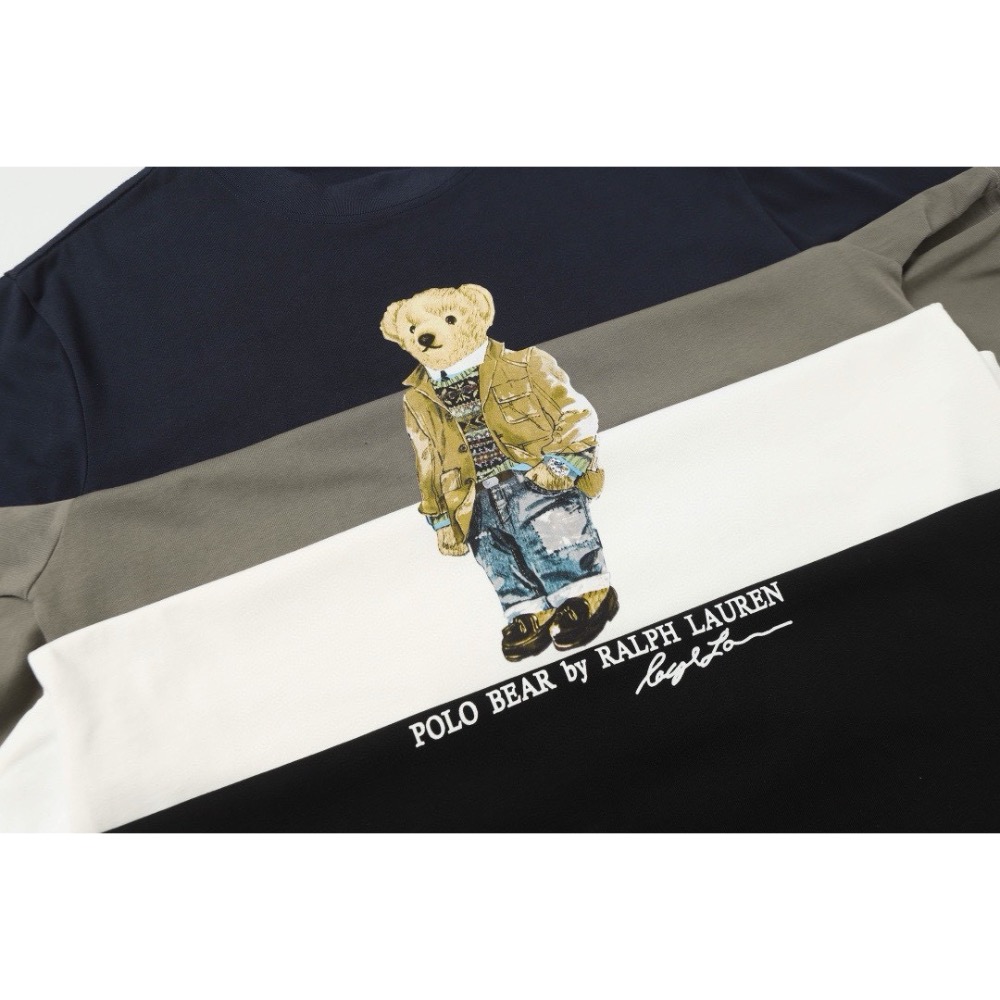 Ralph Lauren Polo 經典夾克小熊印花情侶休閒圓領T恤短袖-細節圖2
