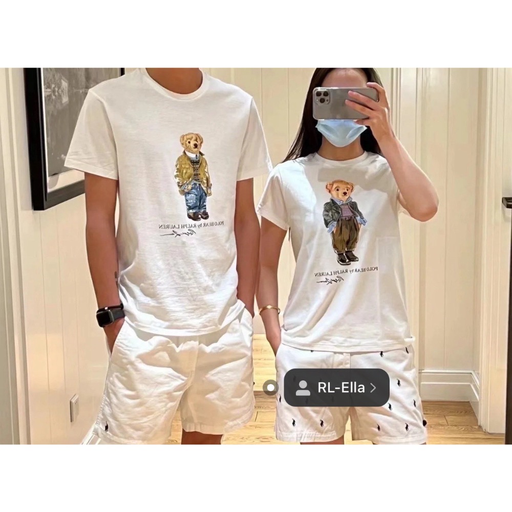 Ralph Lauren Polo 經典夾克小熊印花情侶休閒圓領T恤短袖-細節圖5