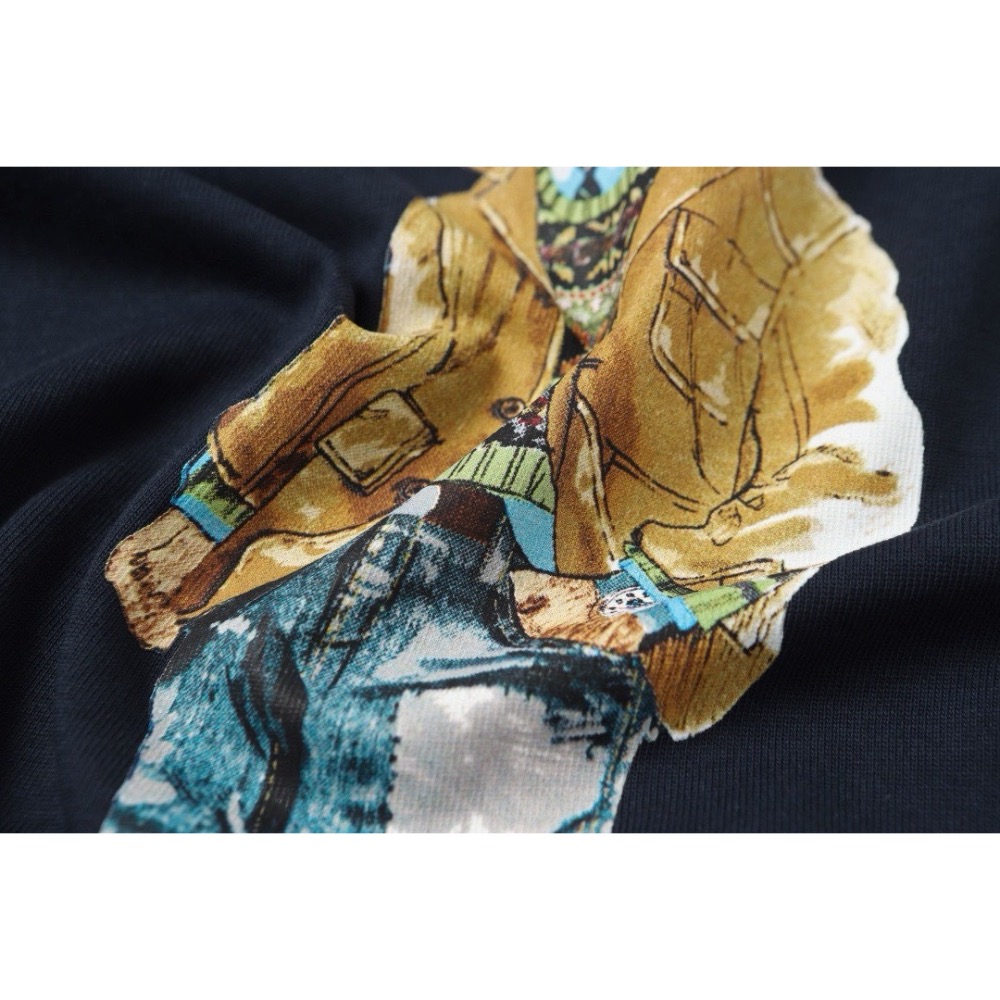 Ralph Lauren Polo 經典夾克小熊印花情侶休閒圓領T恤短袖-細節圖7