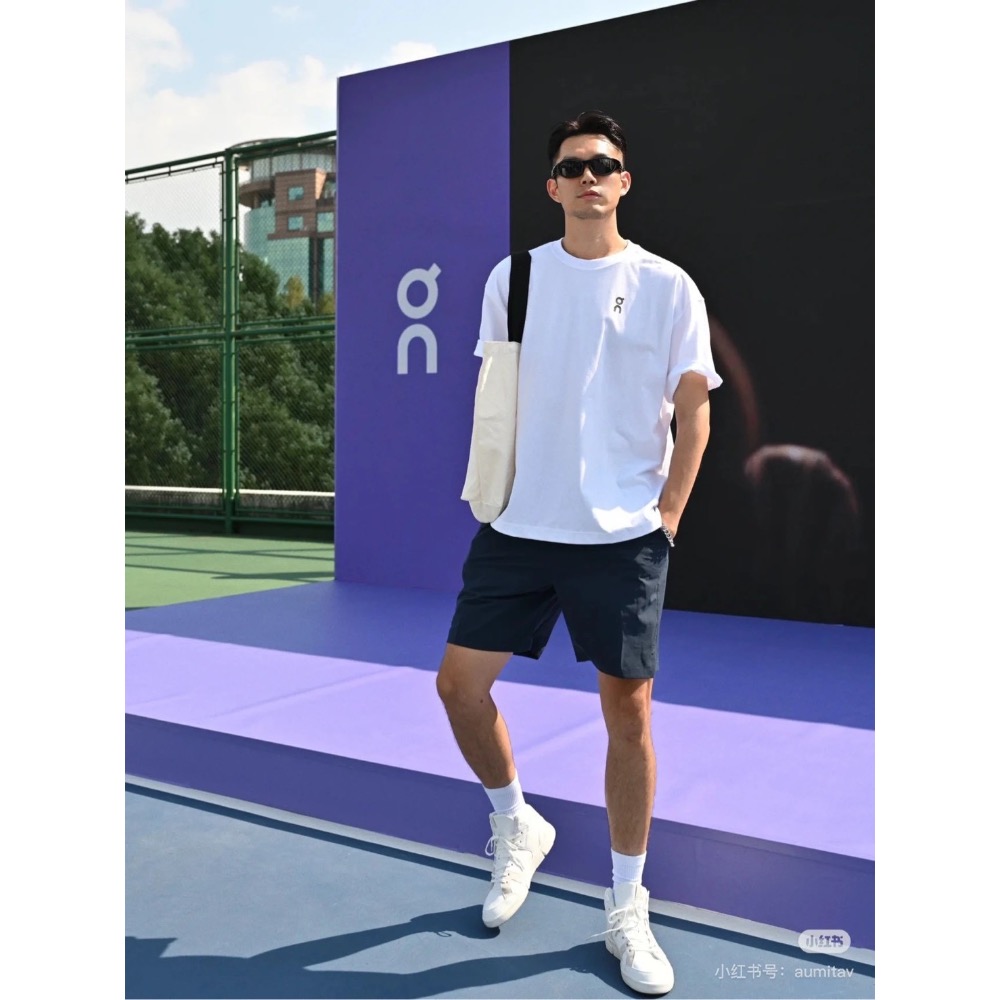 時尚運動品牌On昂跑男女同款絲光棉短袖T-細節圖6