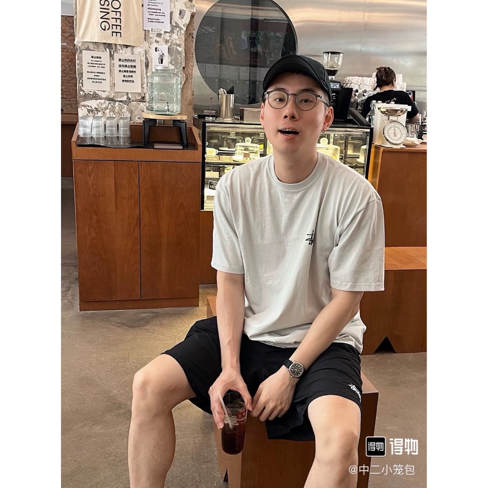 Stussy Water short stock 純色沙灘短褲-細節圖3