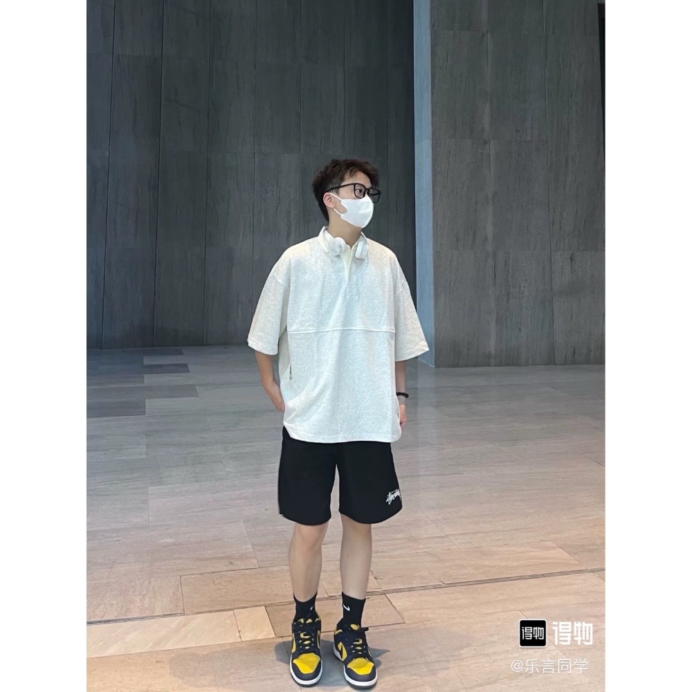 Stussy Water short stock 純色沙灘短褲-細節圖4