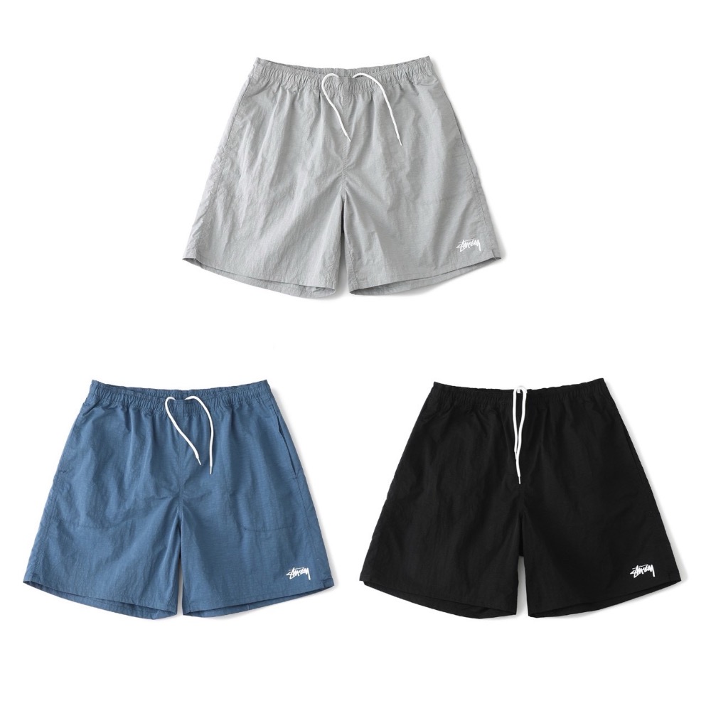 Stussy Water short stock 純色沙灘短褲-細節圖7