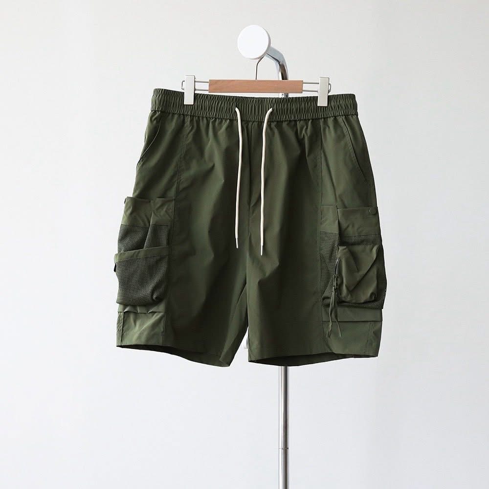 BOTTOM 🏔️🏕️  #三色多袋網布工裝短褲-細節圖2