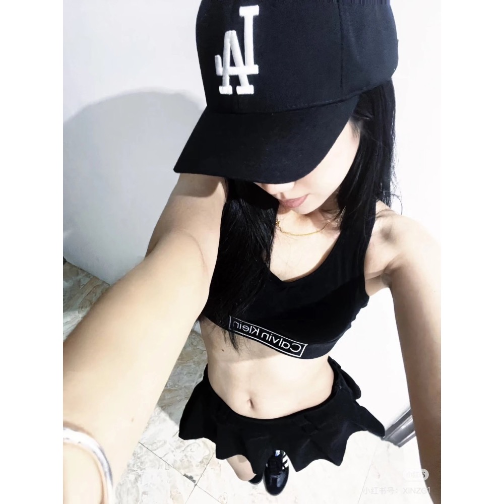 CK女生細肩帶文胸款運動內衣-細節圖2