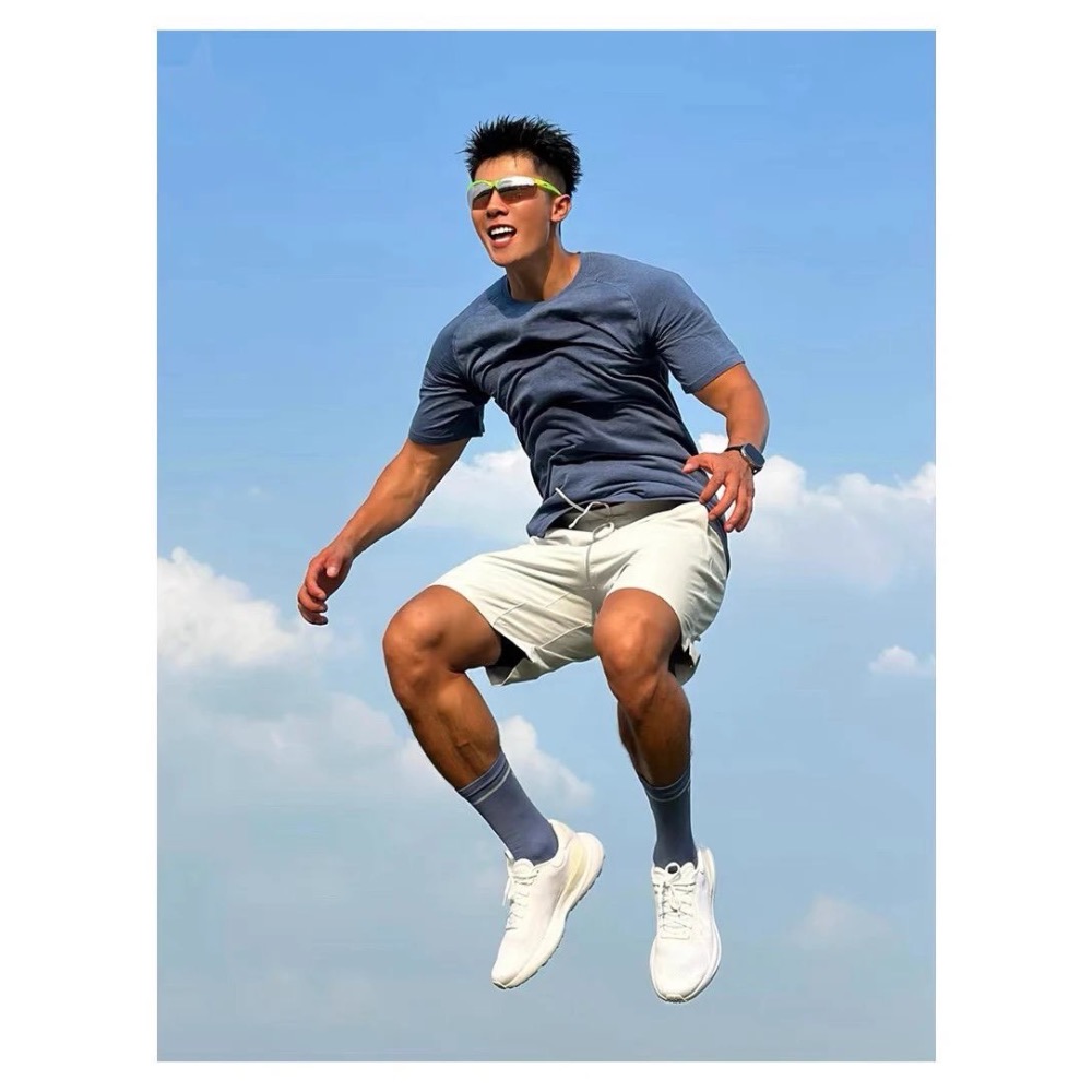 超親膚6色 高級運動感 科技涼感防曬速乾 無內襯 男款短褲-細節圖2