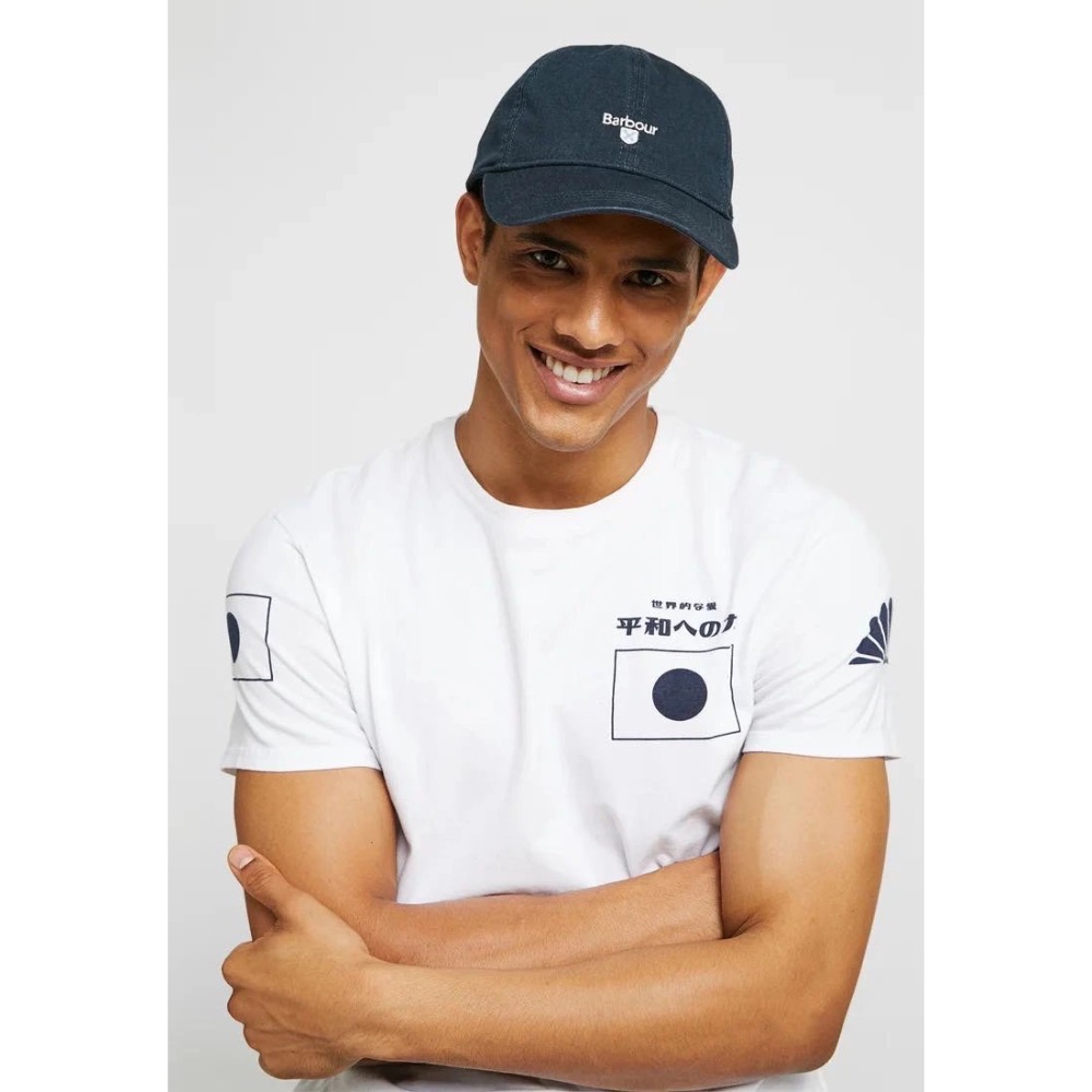 眾多明星同款＃【必備復古單品】Barbour 刺繡Logo 美式復古 水洗做舊 彎檐軟頂棒球帽 男女款-細節圖3