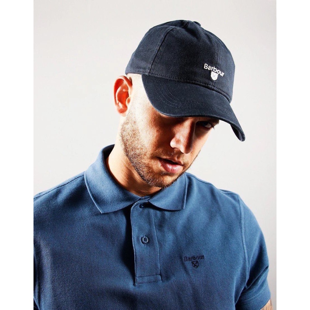 眾多明星同款＃【必備復古單品】Barbour 刺繡Logo 美式復古 水洗做舊 彎檐軟頂棒球帽 男女款-細節圖4