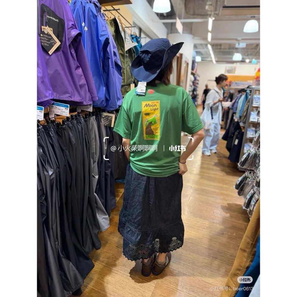 Mont-Bell 美山  WIC 帳篷熊印花 輕盈速乾透氣防曬 短袖T恤 男女款-細節圖4