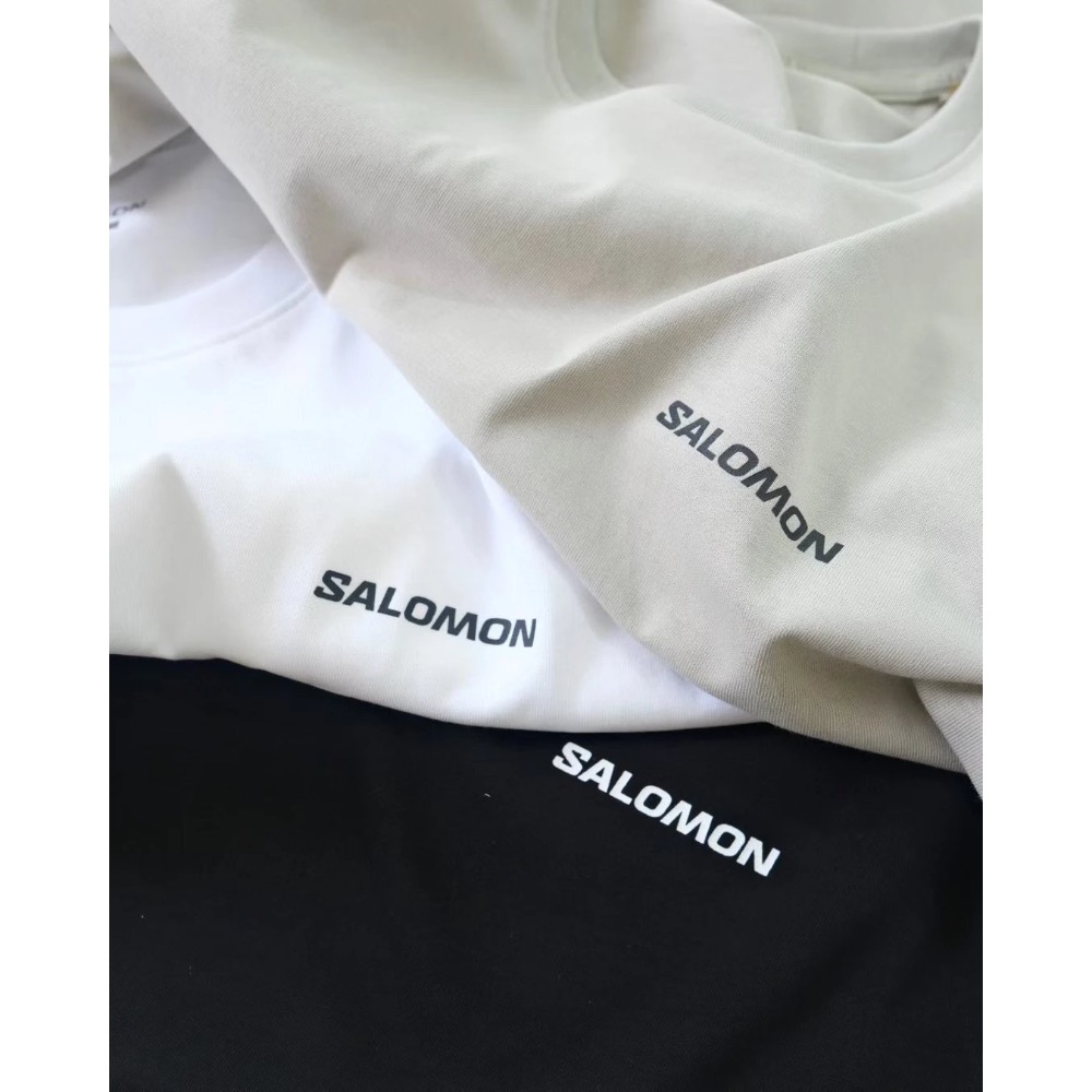 SALOMON薩洛蒙 UNI 山羊Mountain Goat戶外冷感舒適圓領短袖T恤 男女同款-細節圖2