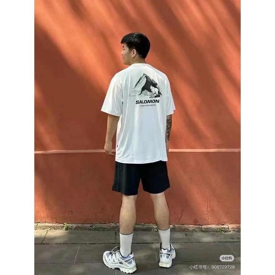 SALOMON薩洛蒙 UNI 山羊Mountain Goat戶外冷感舒適圓領短袖T恤 男女同款-細節圖6