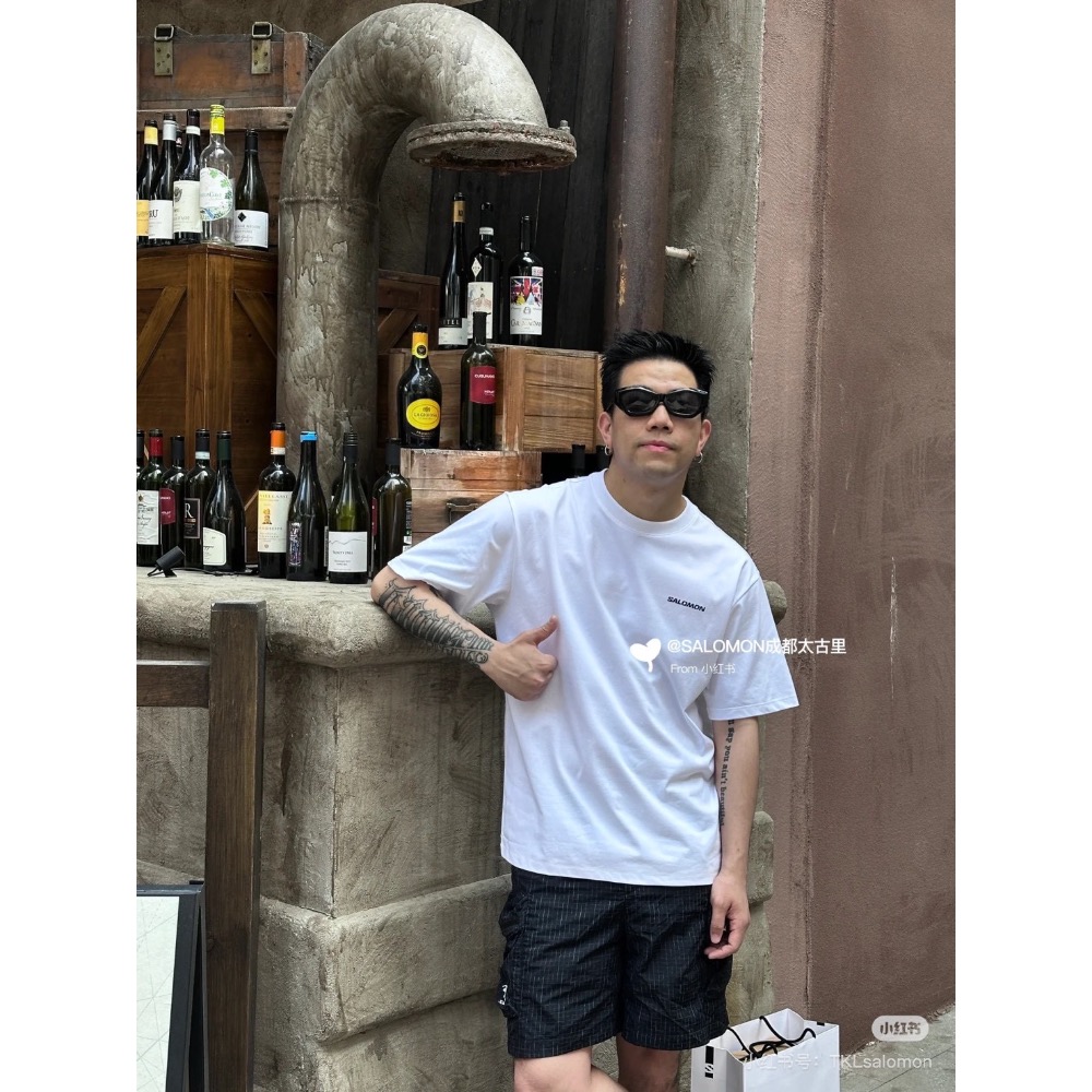 SALOMON薩洛蒙 UNI 山羊Mountain Goat戶外冷感舒適圓領短袖T恤 男女同款-細節圖8