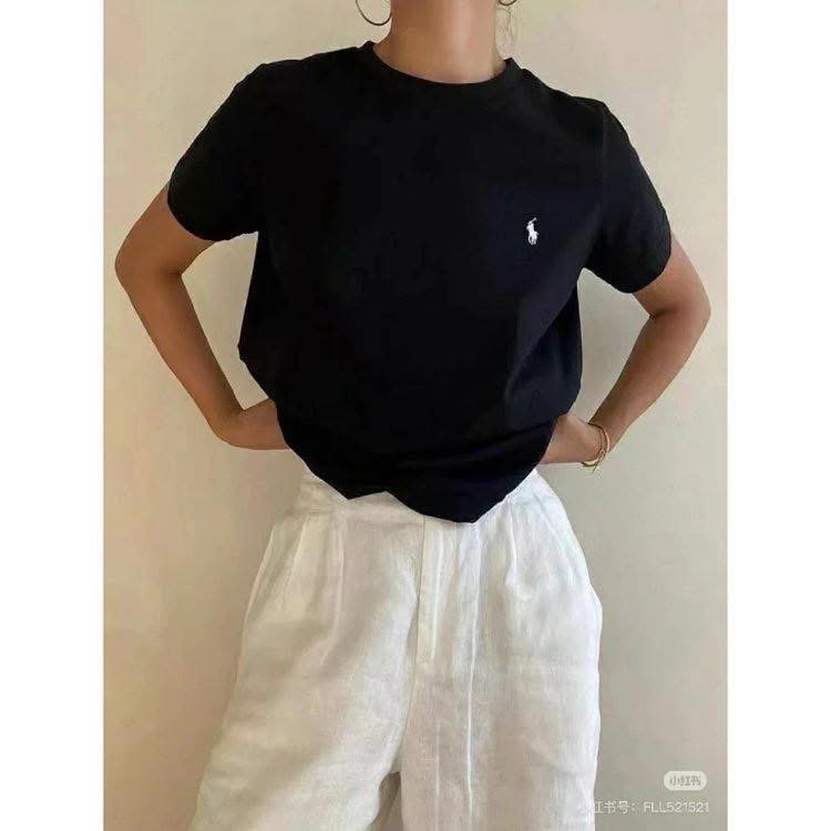 🐎簡約鬆弛才是舒適區#【針織🧶】ralph Lauren 經典小馬刺繡Logo 圓領領針織短袖T恤 男女同款-細節圖2