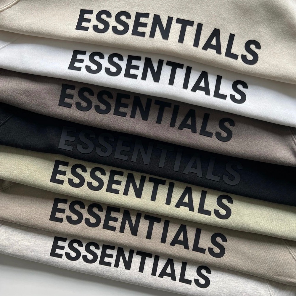 ESSENTIALS胸口硅膠字母連帽衛衣-細節圖7