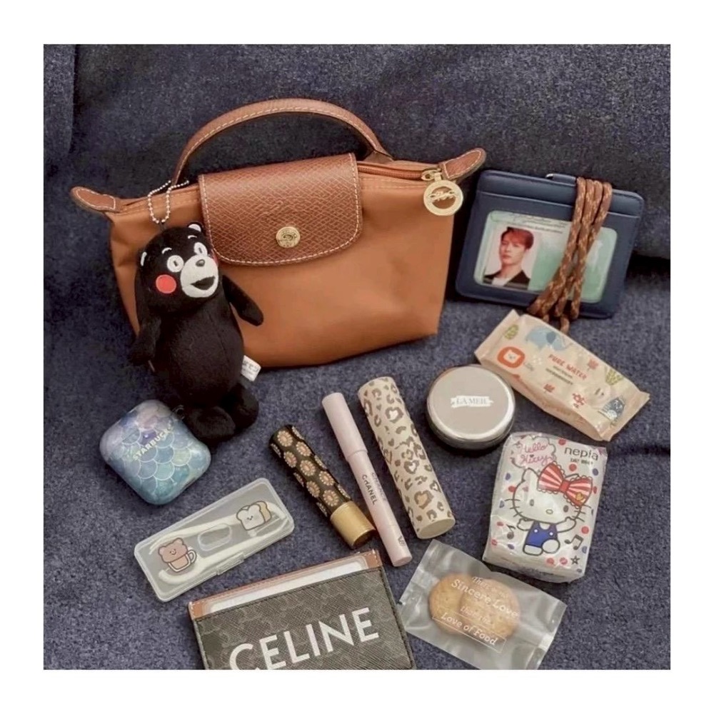 Long champ 推薦多色入 巨超值 超難買pliage mini小餃子包手拿包-細節圖2