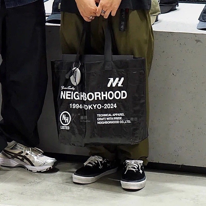 NEIGHBORHOOD發售這個黑色編織袋實用度不錯容量非常大-細節圖2