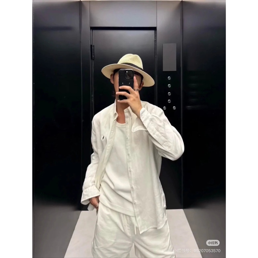 Ralph Lauren 經典棉麻襯衫|四色可選 |男女同款-細節圖3