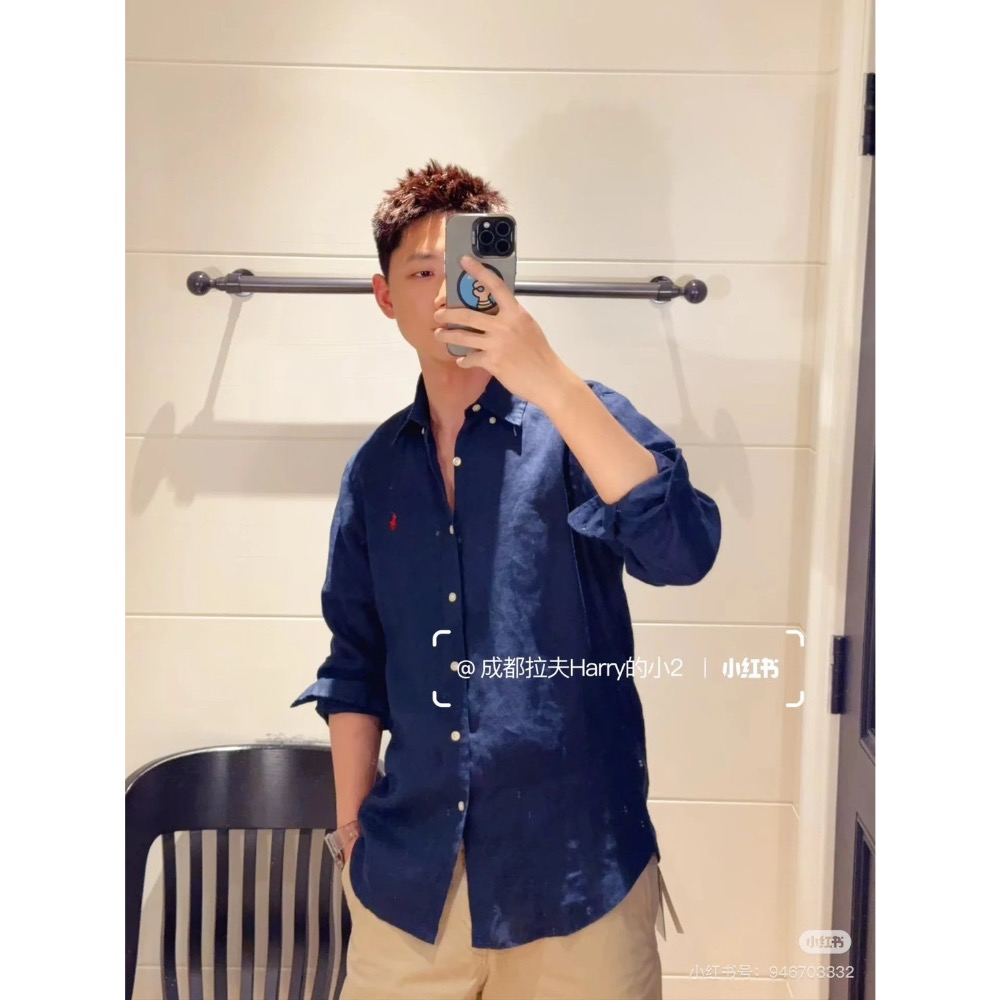 Ralph Lauren 經典棉麻襯衫|四色可選 |男女同款-細節圖6