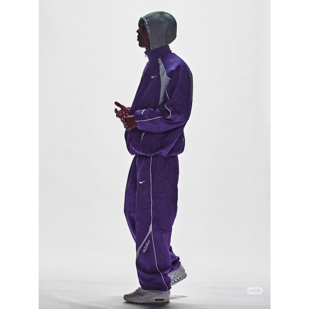 Supreme x Nike 聯名款 SS25 WEEK4 Track Jacket 袖口刺繡logo拉鍊開合夾克外套-細節圖2