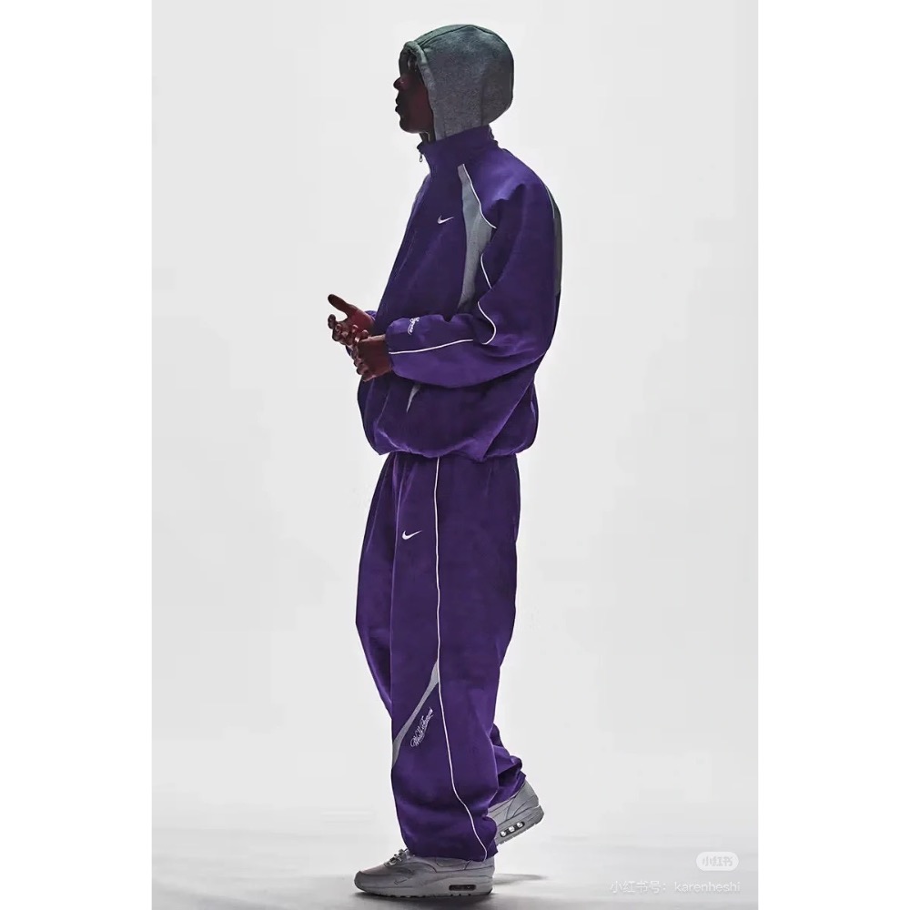 Supreme x Nike 聯名款 SS25 WEEK4 Track Jacket 袖口刺繡logo拉鍊開合夾克外套-細節圖7